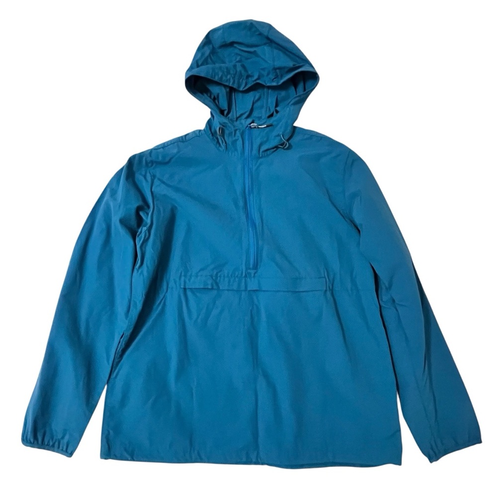 Alpine Design Blue Hooded Anorak Windbreaker Pullover Lightweight Jacket S